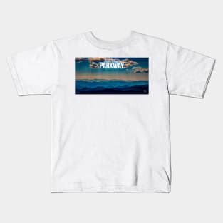 Blue Ridge Parkway View Kids T-Shirt